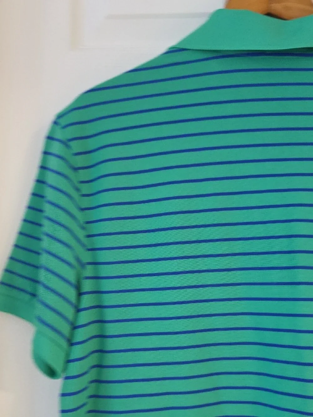 Polo Golf Ralph Lauren Green & Blue Striped Shirt Size XL